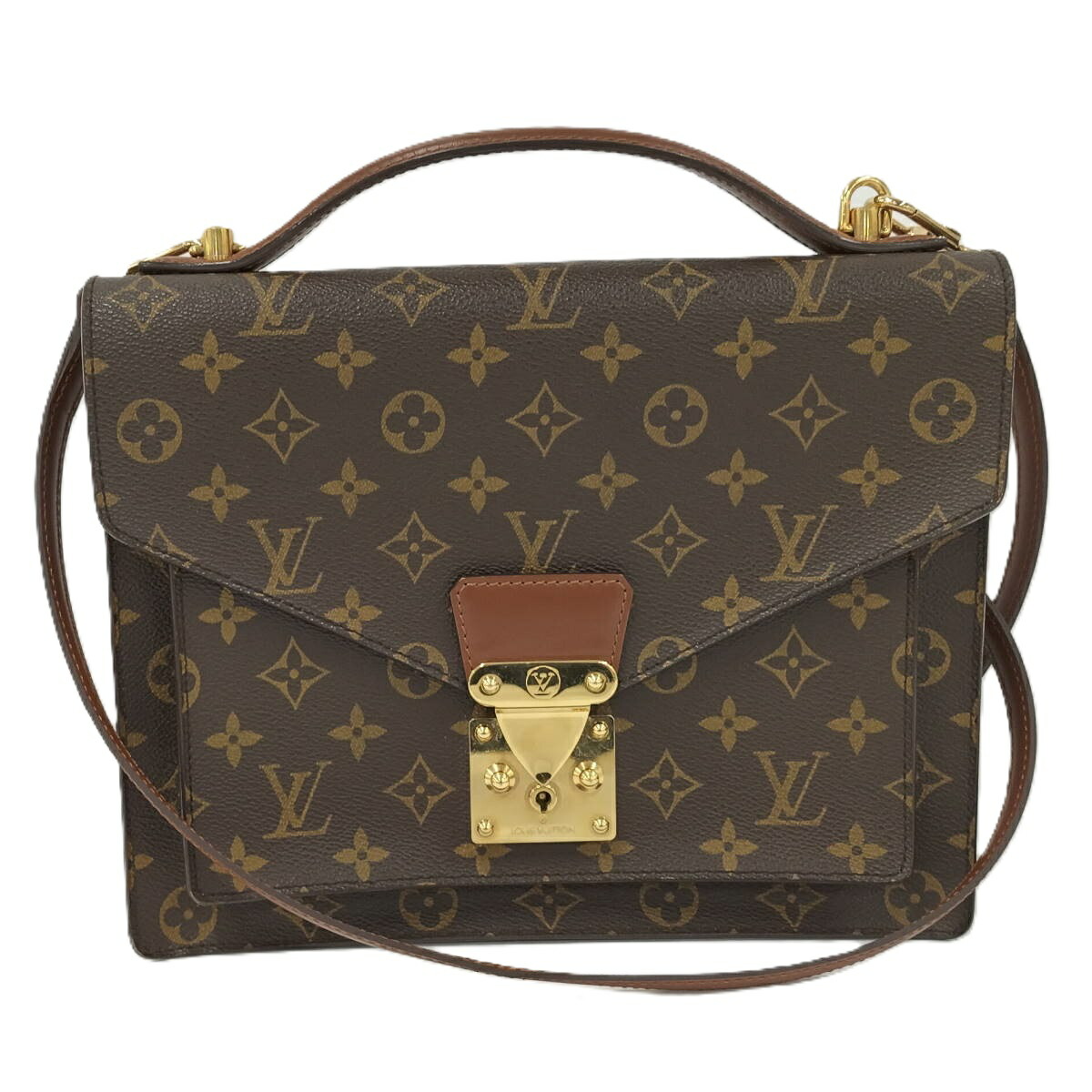 本物 ルイヴィトン LOUIS VUITTON LV モンソー モノグラム 2WAY ショルダーバッグ ハンドバッグ ポシェット ブラウン M51185 ビトン バッグ 中古 楽天市場】本物 ルイヴィトン LOUIS VUITTON LV モンソー モノグラム
