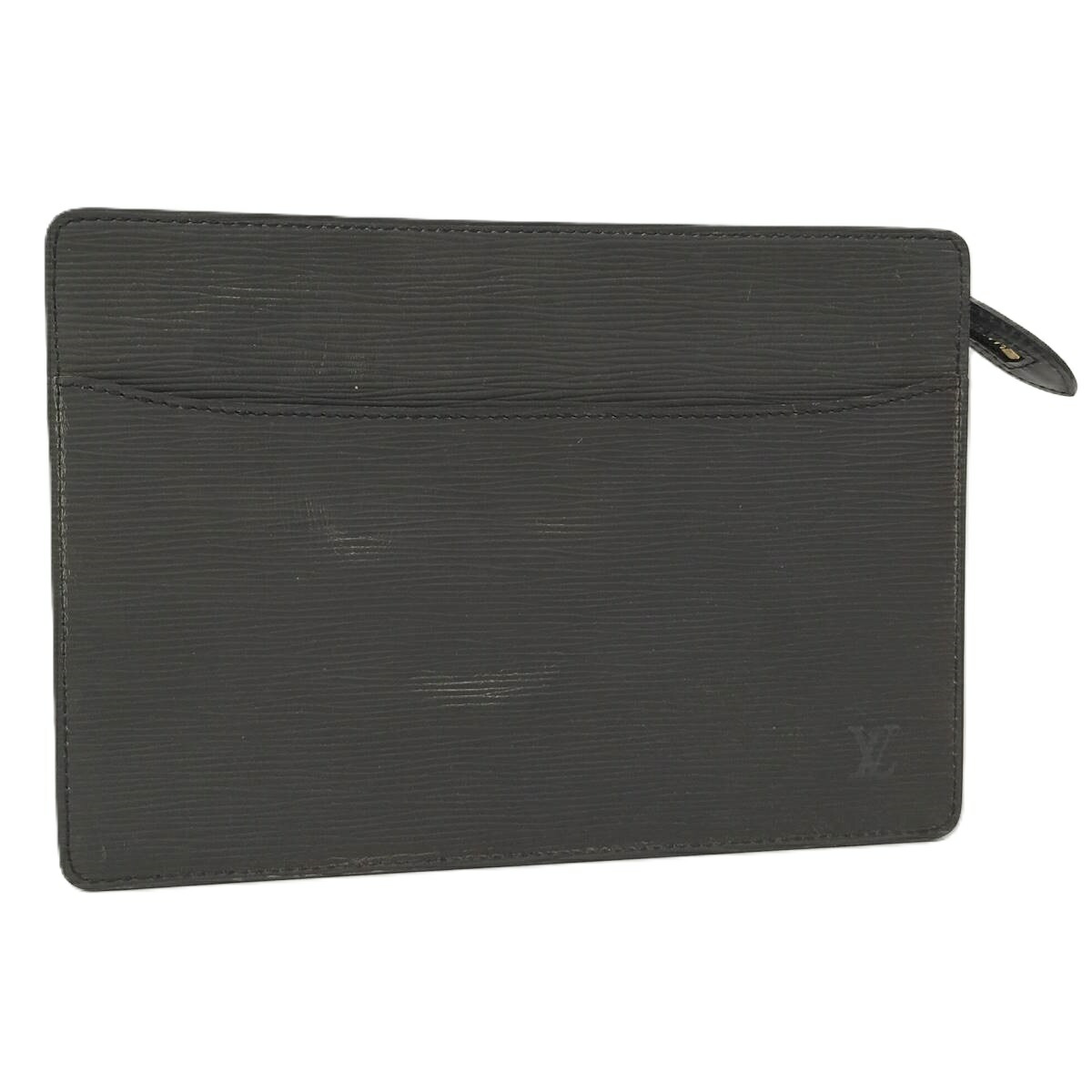 【中古】LOUIS VUITTON クラッチペダル御徒面子 ポシェット オム エピ ノワール M52522