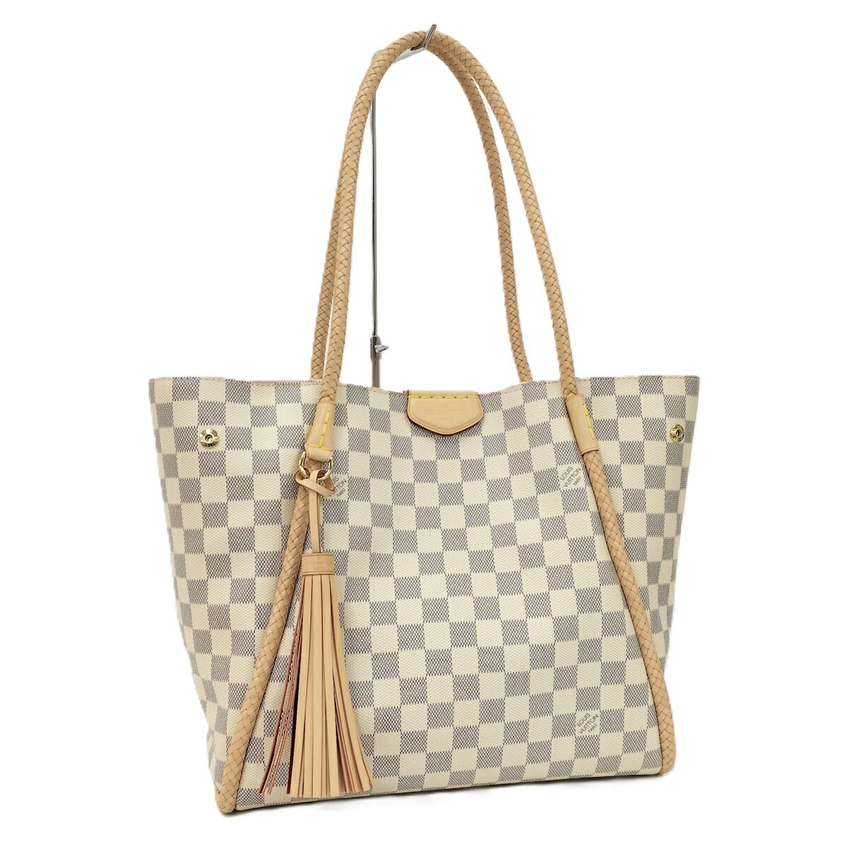 【中古】LOUIS VUITTON プロプリアノ トートバッグ ダミエ アズール N44027