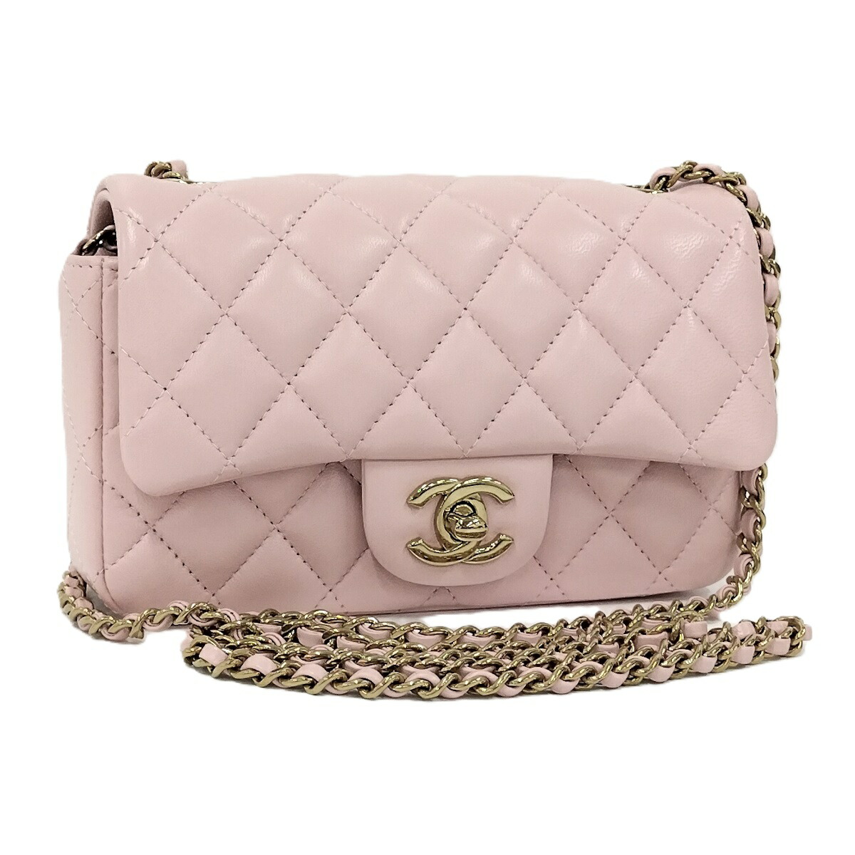 楽天市場】質屋 シャネル CHANEL ミニ マトラッセ クラッチ チェーン