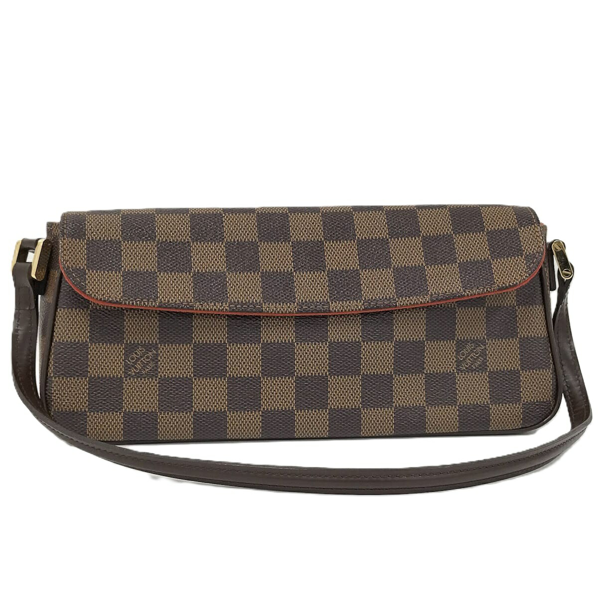 【中古】LOUIS VUITTON レコレータ ハンドバッグ ダミエ エベヌ ブラウン N51299