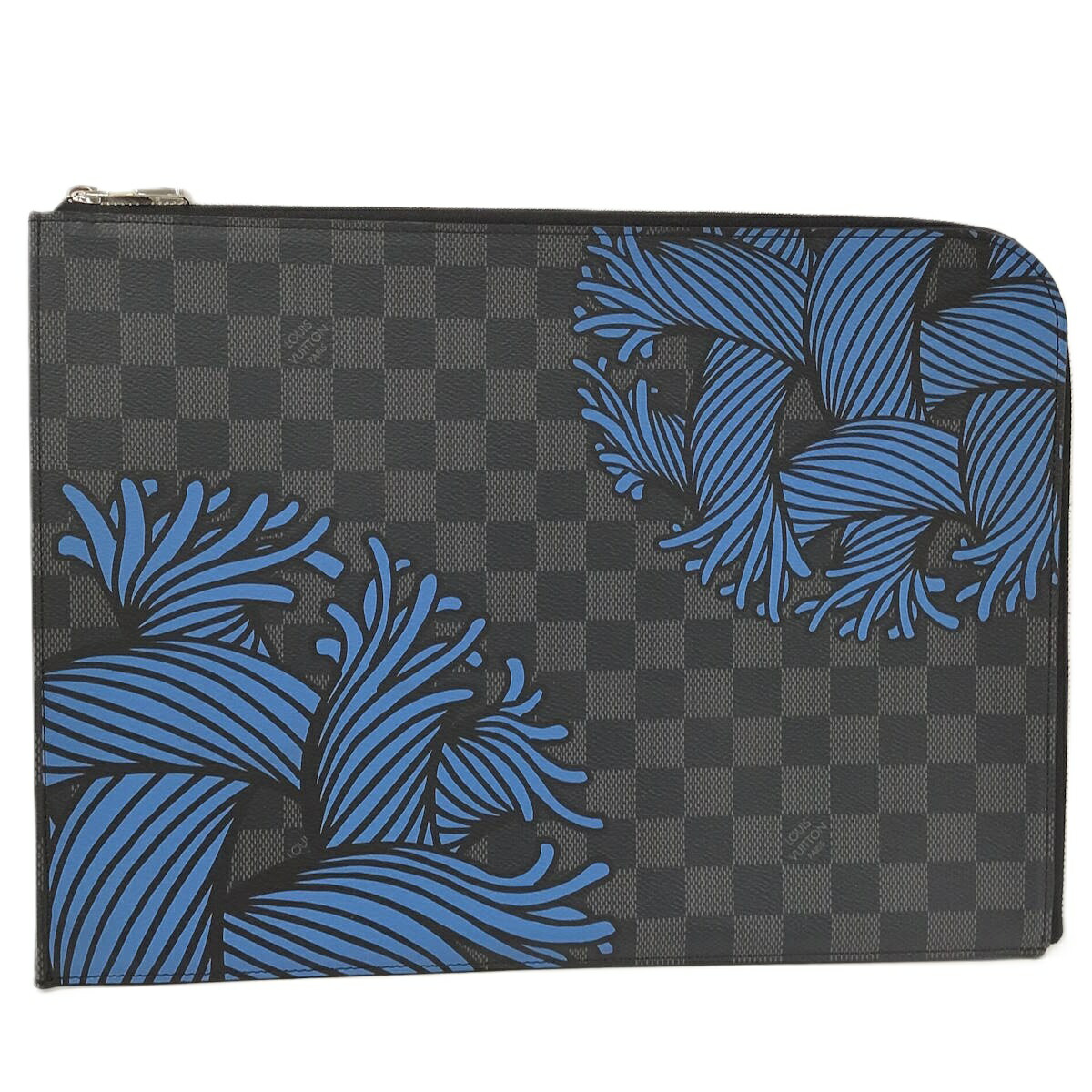 【中古】LOUIS VUITTON クラッチペダル御徒面子 ポシェットワット秒 GM ダミエ グラフィット N41685