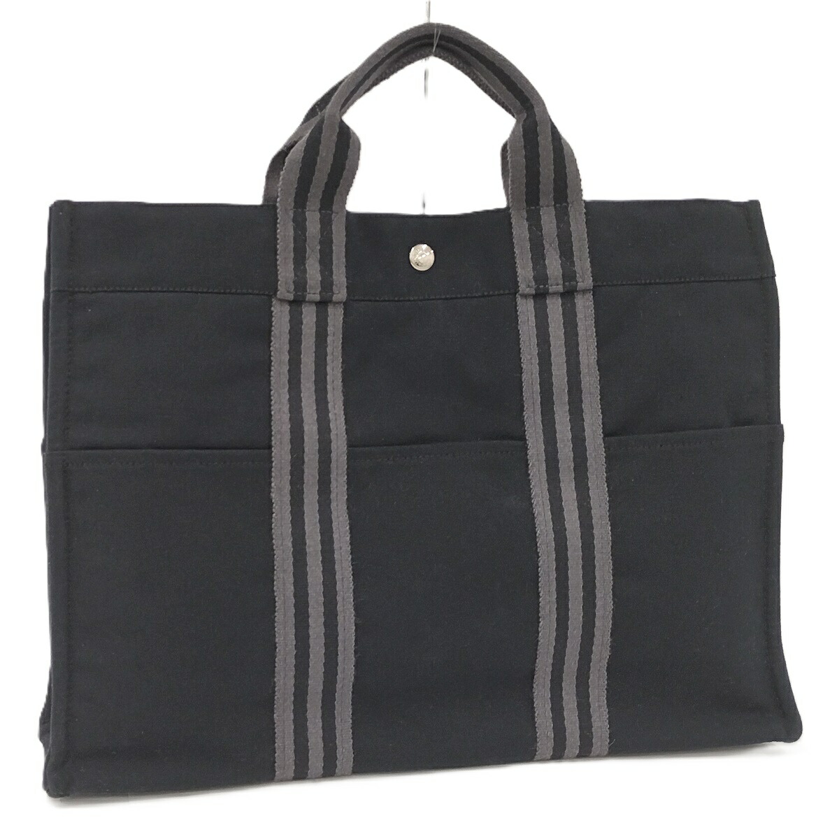 千春さんサイン入りエルメス フールトゥ M M 楽天市場】HERMES エルメス フールトゥ MM 紺/黒 ユニセックス