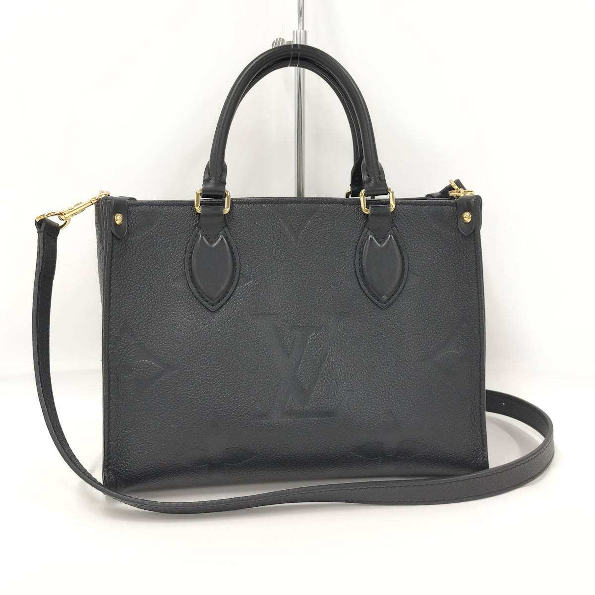 【中古】LOUIS VUITTON オンザゴーPM 2WAY ショルダー ハンドバッグ モノグラム アンプラント M45653