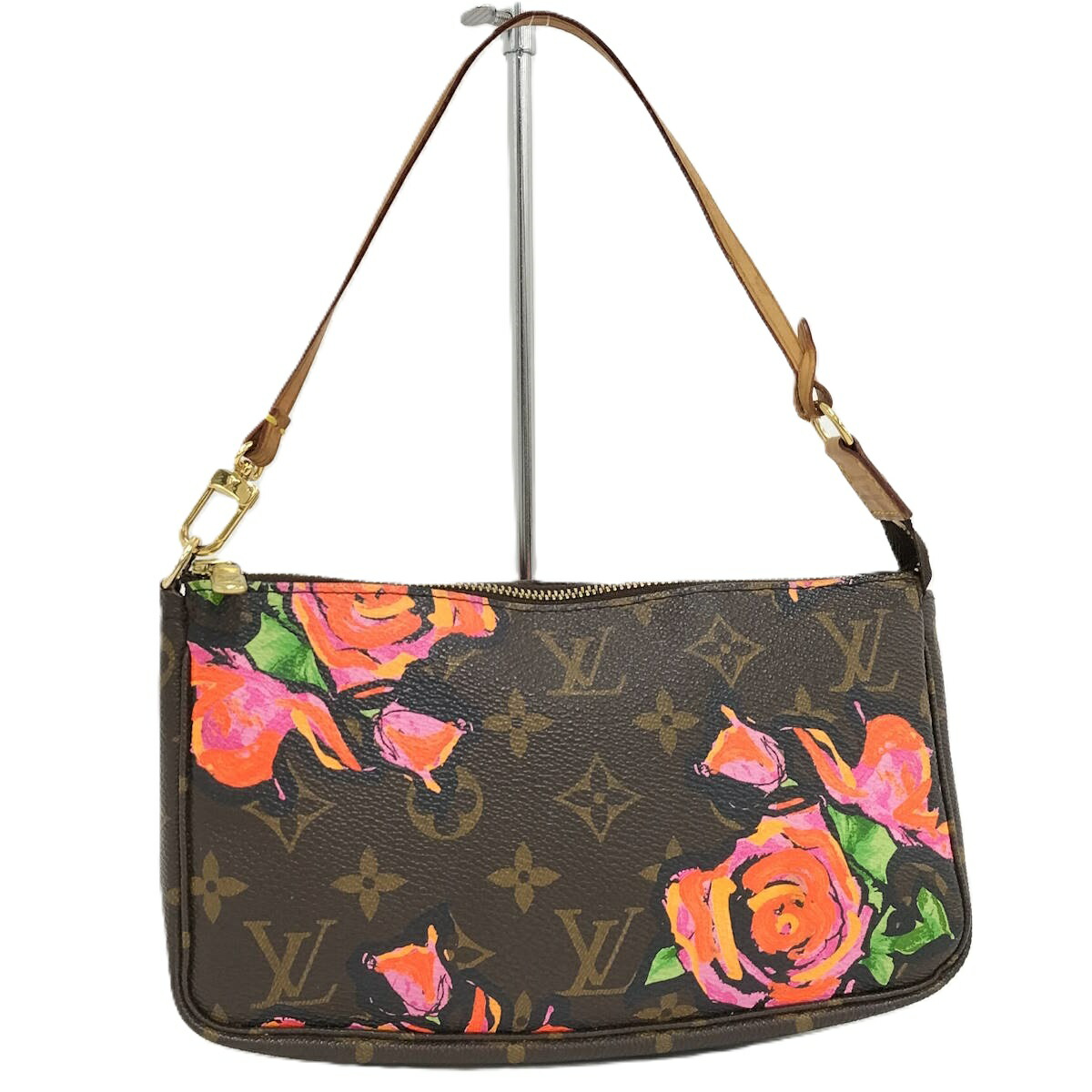 【中古】LOUIS VUITTON ポシェット アクセソワール 付属物 合切袋 モノグラム さくら色 M48615
