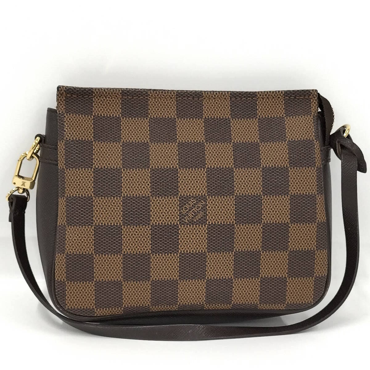 【中古】LOUIS VUITTON トゥルース メイクアップ ハンドバッグ ダミエ エベヌ N51982｜JJcollection