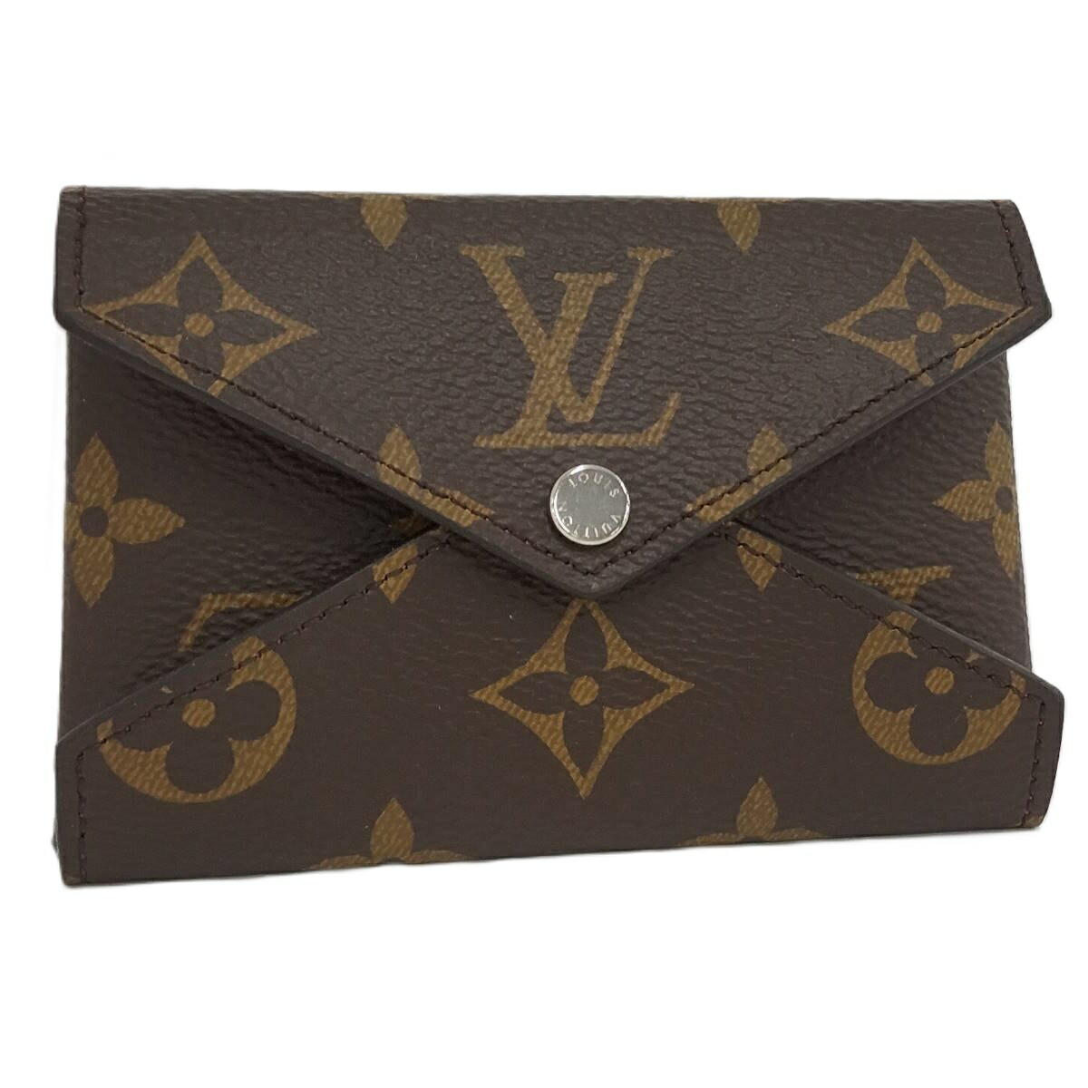 【中古】LOUIS VUITTON カードケース ポルトカルト キリガミ モノグラム ポンディシェリピンク M12793