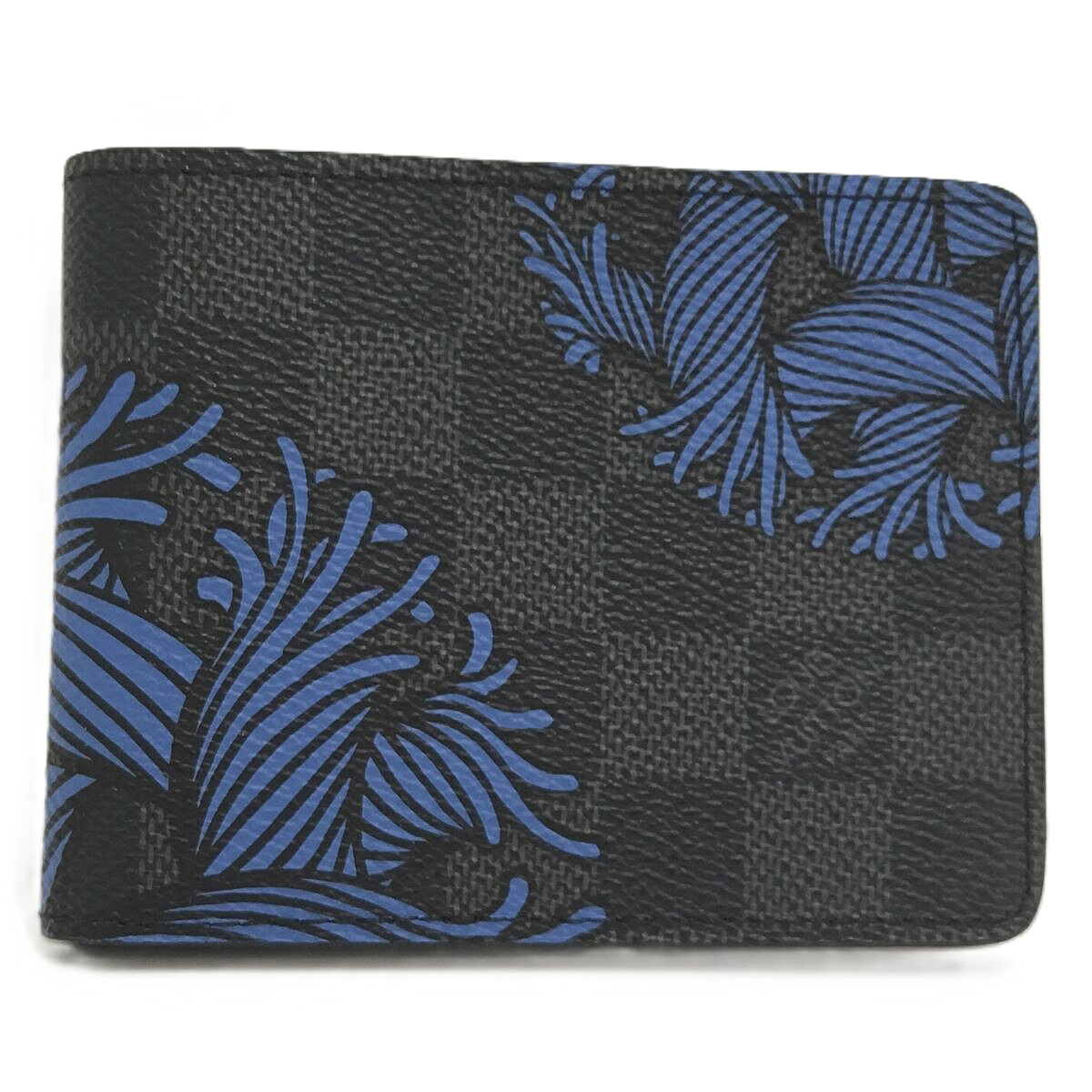 【中古】LOUIS VUITTON ポルトフォイユ スレンダー 二つ折り札入れ ダミエグラフィット N41679 バッグ・小物・ブランド雑貨-メンズ財布