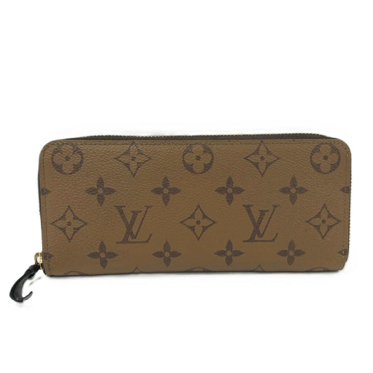 【中古】LOUIS VUITTON ポルトフォイユ クレマンス ラウンドファスナー長財布 モノグラム リバース M82336