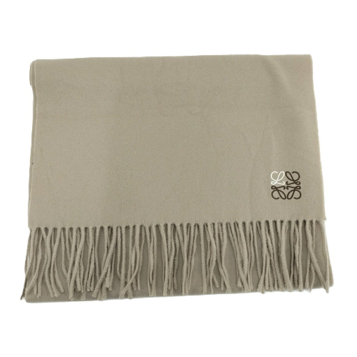 楽天市場】LOEWE バイカラー マフラー ウール90% カシミヤ10% ベージュ