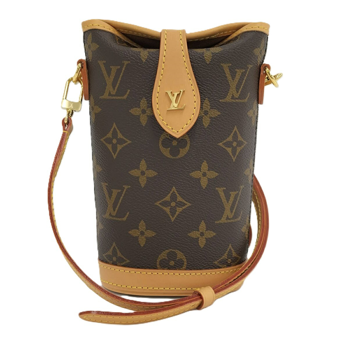 【中古】LOUIS VUITTON フォールドミー 車寄せ モノグラム ショルダーバッグ M80874