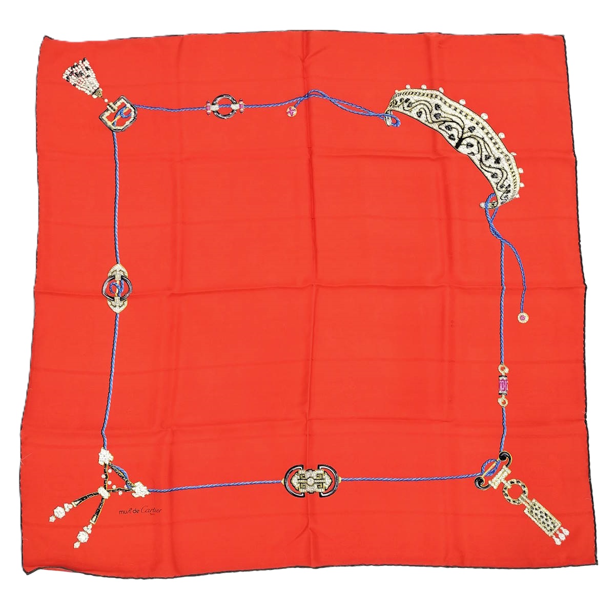 楽天市場】【中古】カルティエ マスト ドゥ カルティエ スカーフ