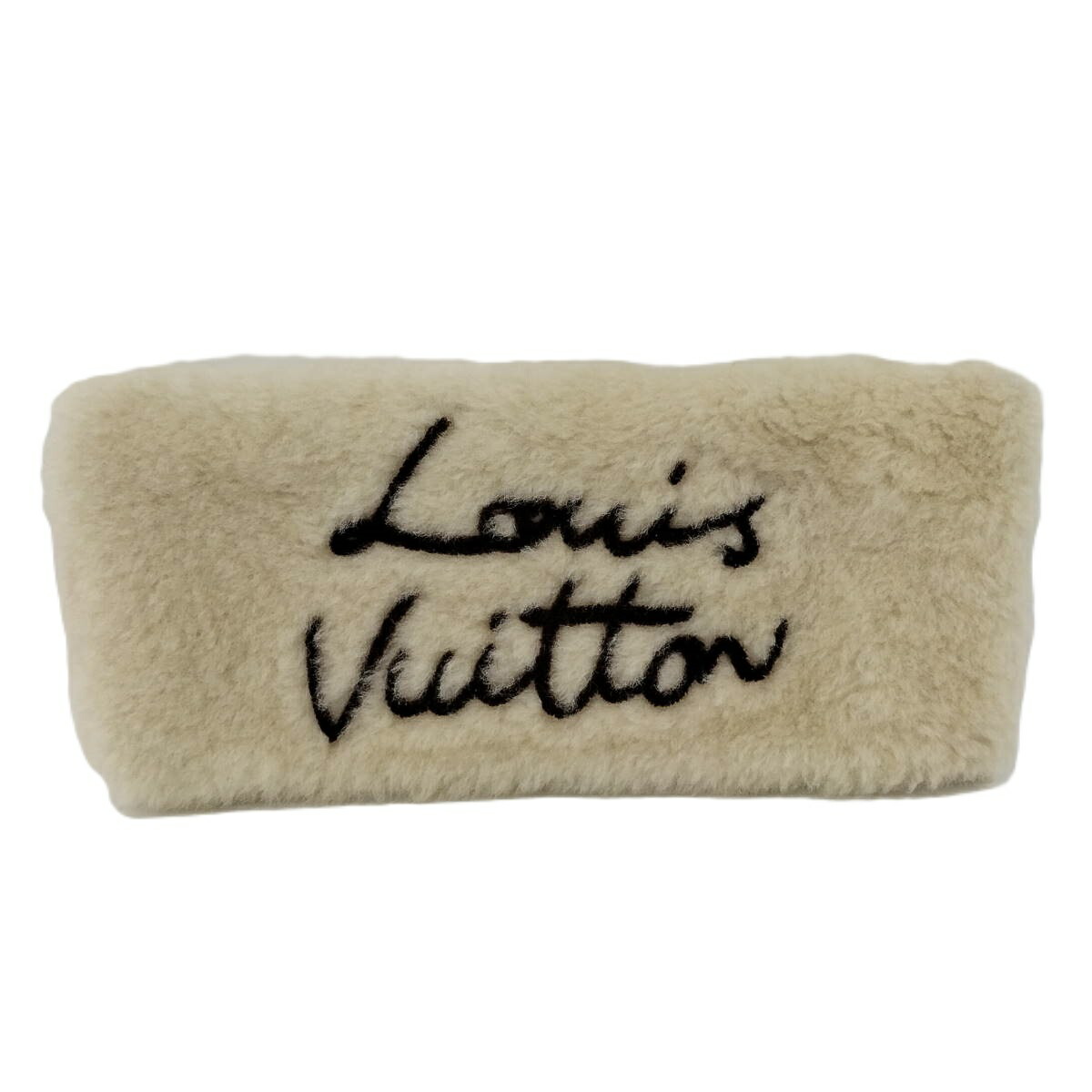 【中古】LOUIS VUITTON LOUIS VUITTON バッグチャーム･グラスポーチ LV スクリプト クリーム M03282