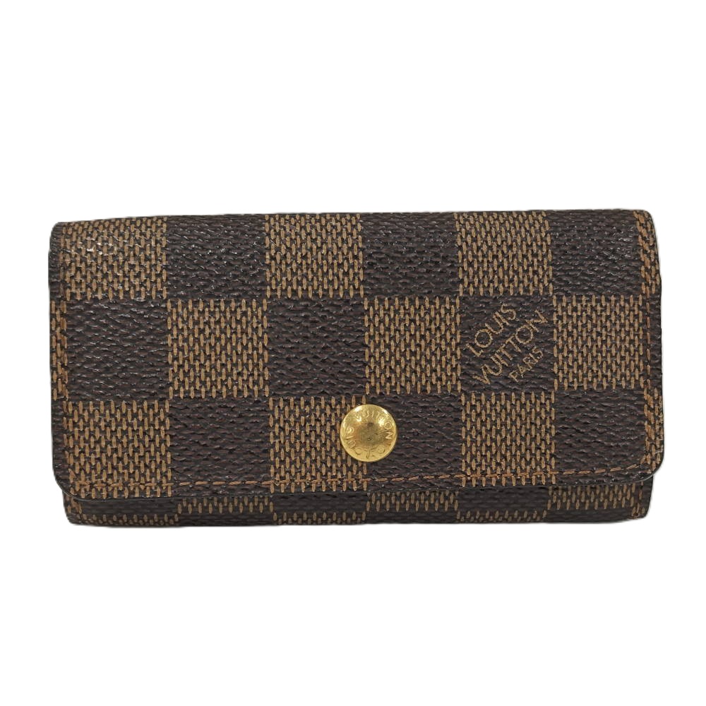 【中古】LOUIS VUITTON ミュルティクレ4 キーケース ダミエ M62631