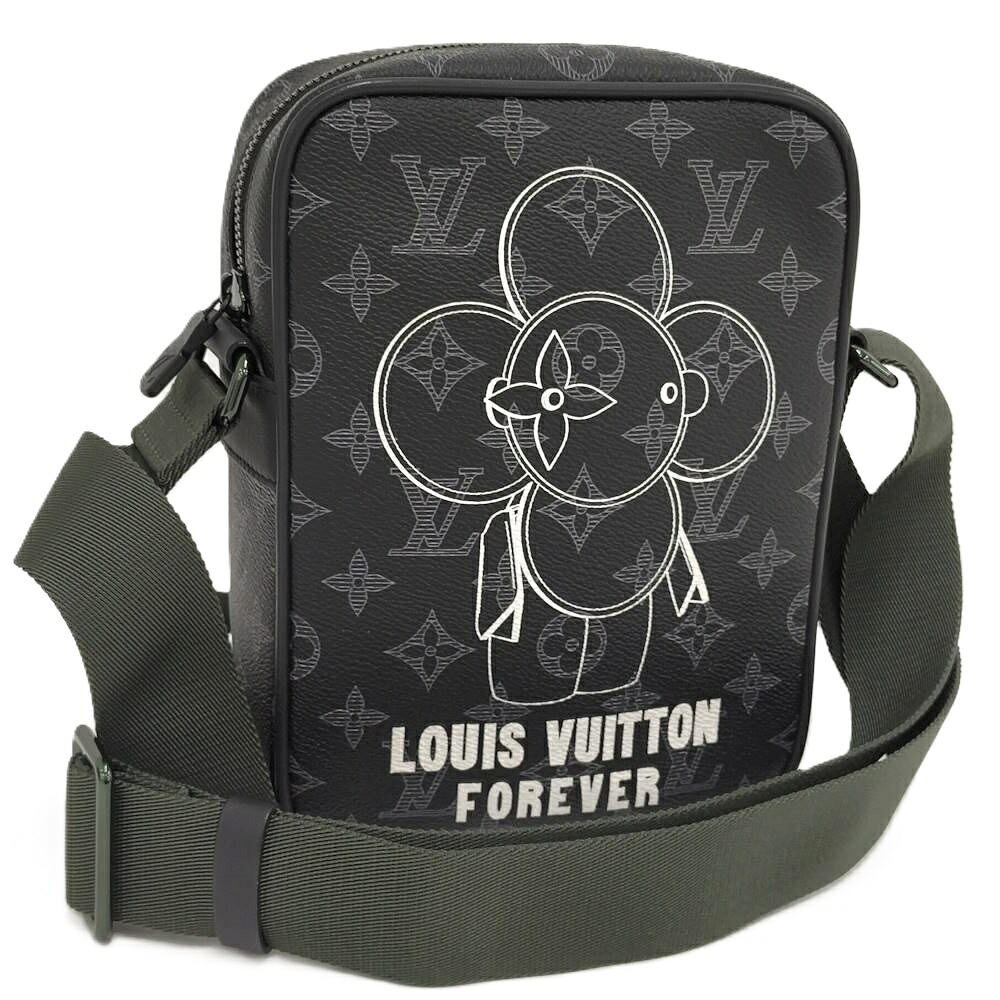 【中古】LOUIS VUITTON ダヌーブPM ヴィヴィエンヌ ショルダーバッグ モノグラム エクリプス M43677