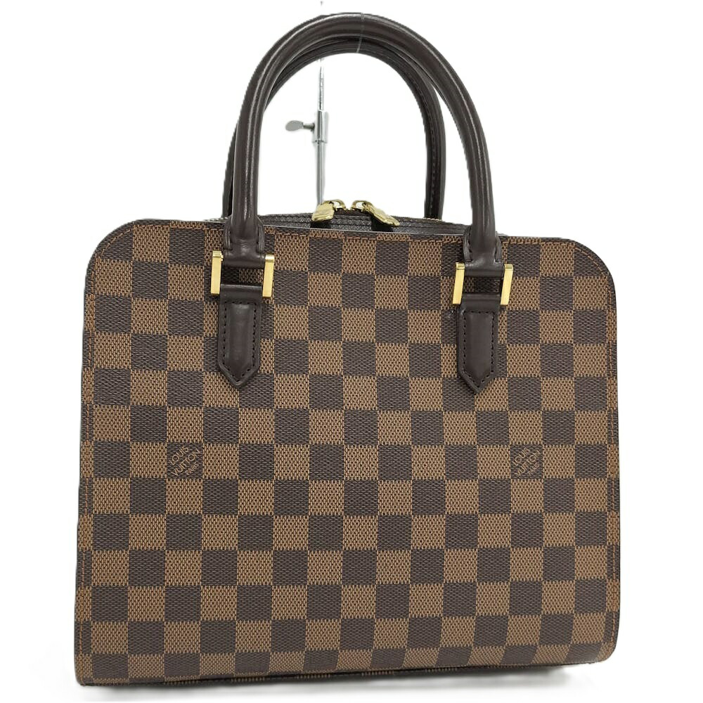 【中古】LOUIS VUITTON トリアナ ハンドバッグ ダミエ エベヌ N51155