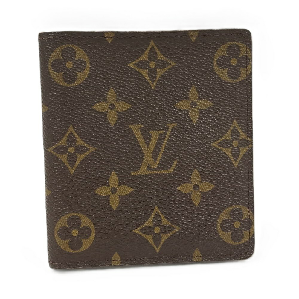 【中古】LOUIS VUITTON 二つ折り紙入れ ポルトビエ10 カルトクレディ モノグラム M60883