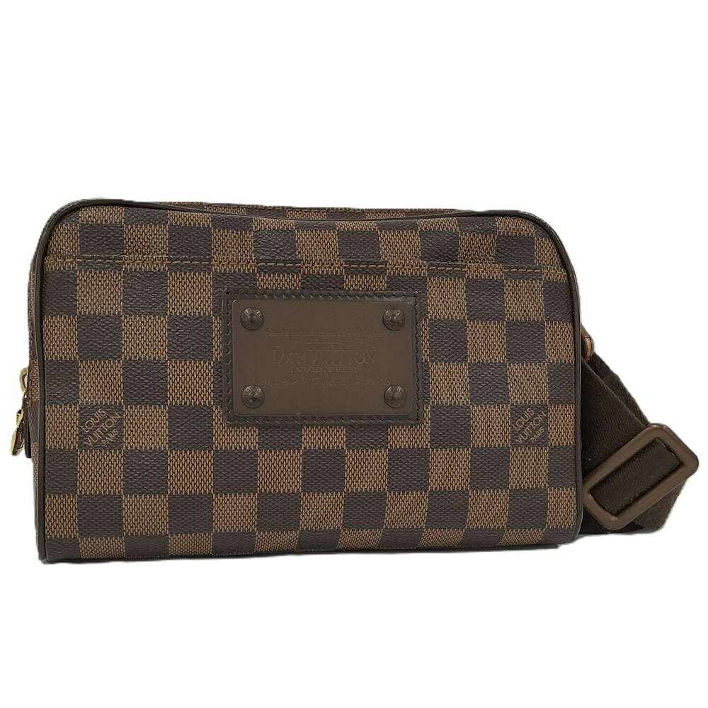 【中古】LOUIS VUITTON バムバック ブルックリン 酉の方角御徒面子 ダミエ エベヌ N41101
