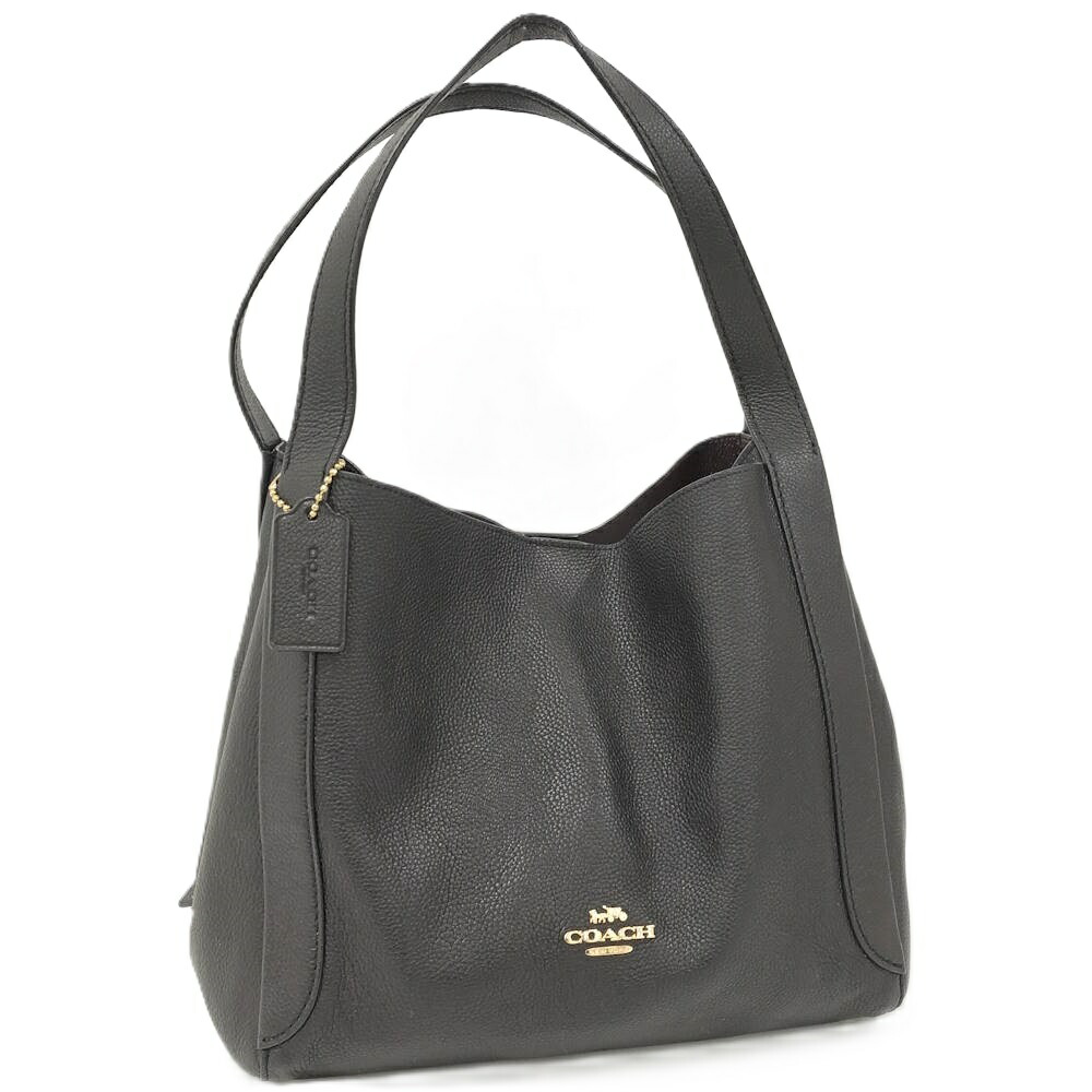 【中古】COACH ショルダーバッグ ハドリーホーボー レザー ブラック 73549