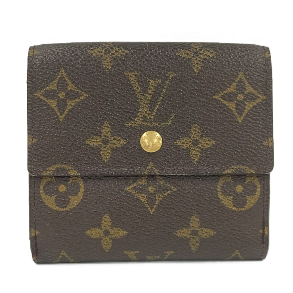【中古】LOUIS VUITTON ポルトモネ ビエ カルトクレディ Wホック 二つ折り財布 モノグラム M61652