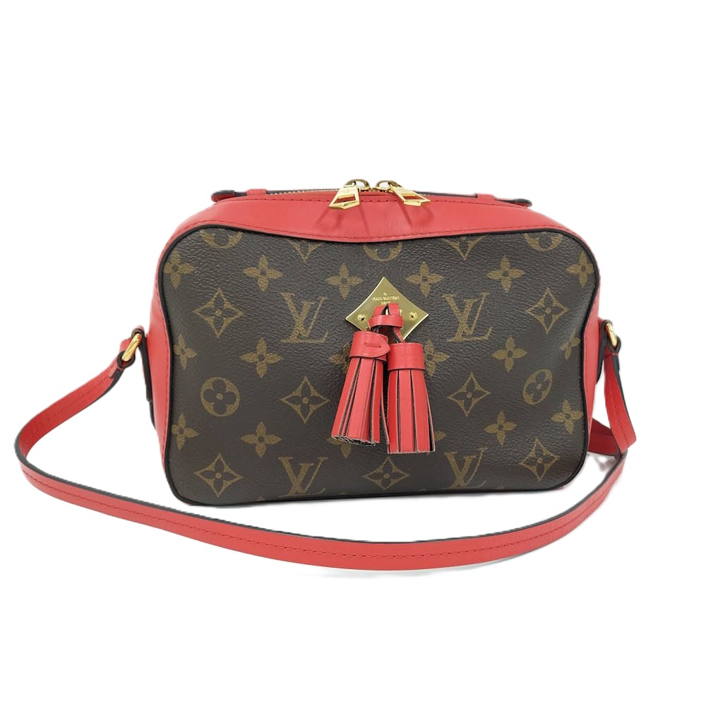 【中古】LOUIS VUITTON サントンジュ 2WAYショルダーバッグ モノグラム コクリコ M43556