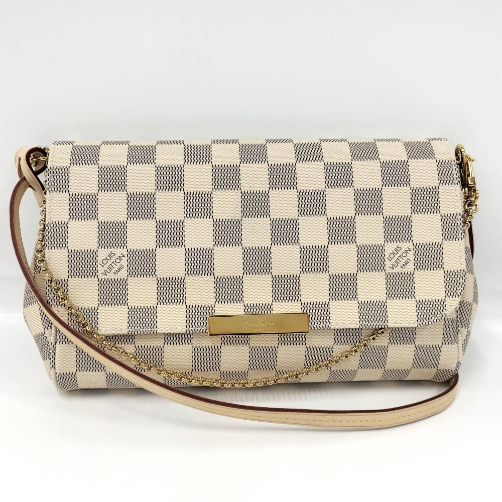 【中古】LOUIS VUITTON フェイボリットMM ダミエアズール ショルダーバッグ N41275