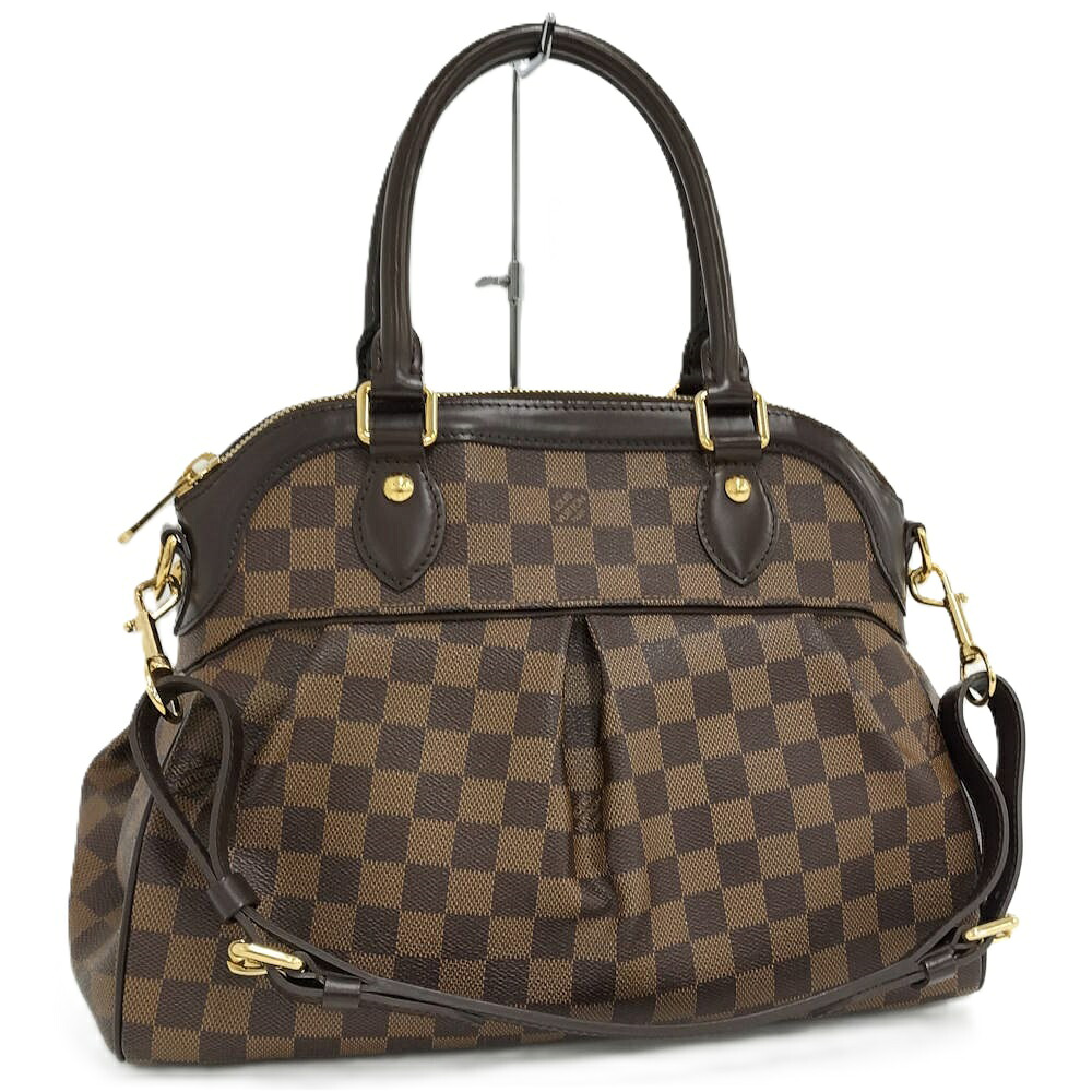 【中古】LOUISVUITTON トレヴィPM 2WAY ショルダーバッグ トートバッグ ダミエ エベヌ N51997