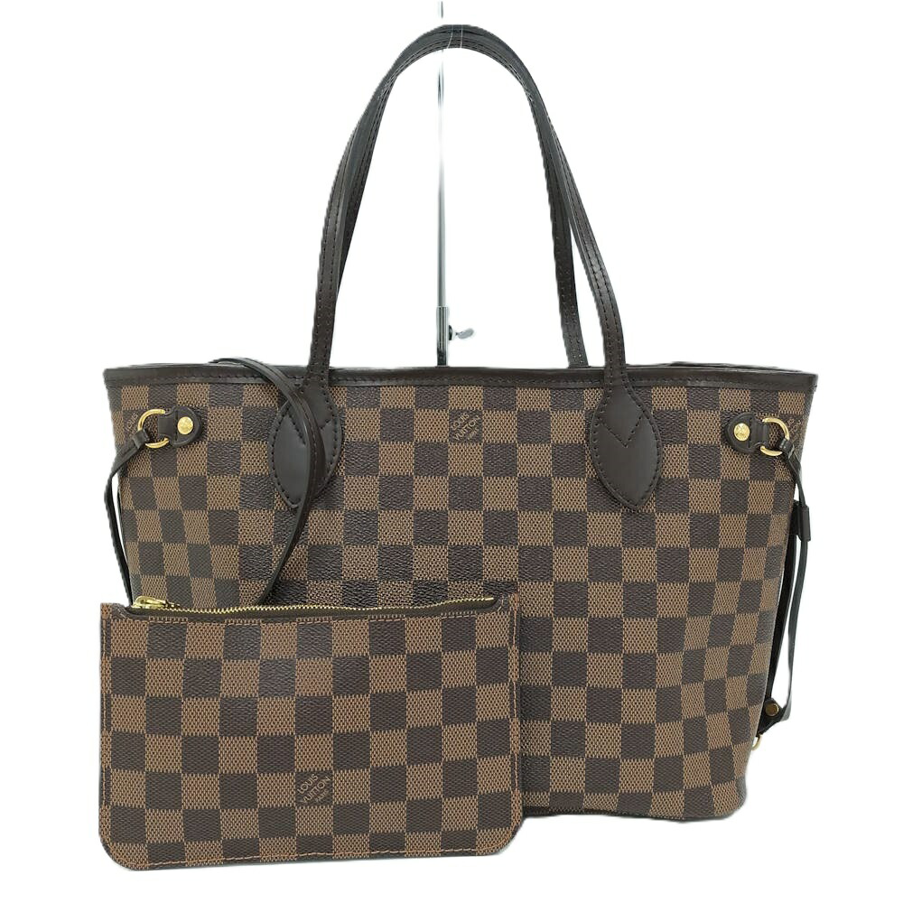 【中古】LOUIS VUITTON ネヴァーフルPM トートバッグ 車寄せ付き添い人 ダミエ エベヌ N41359