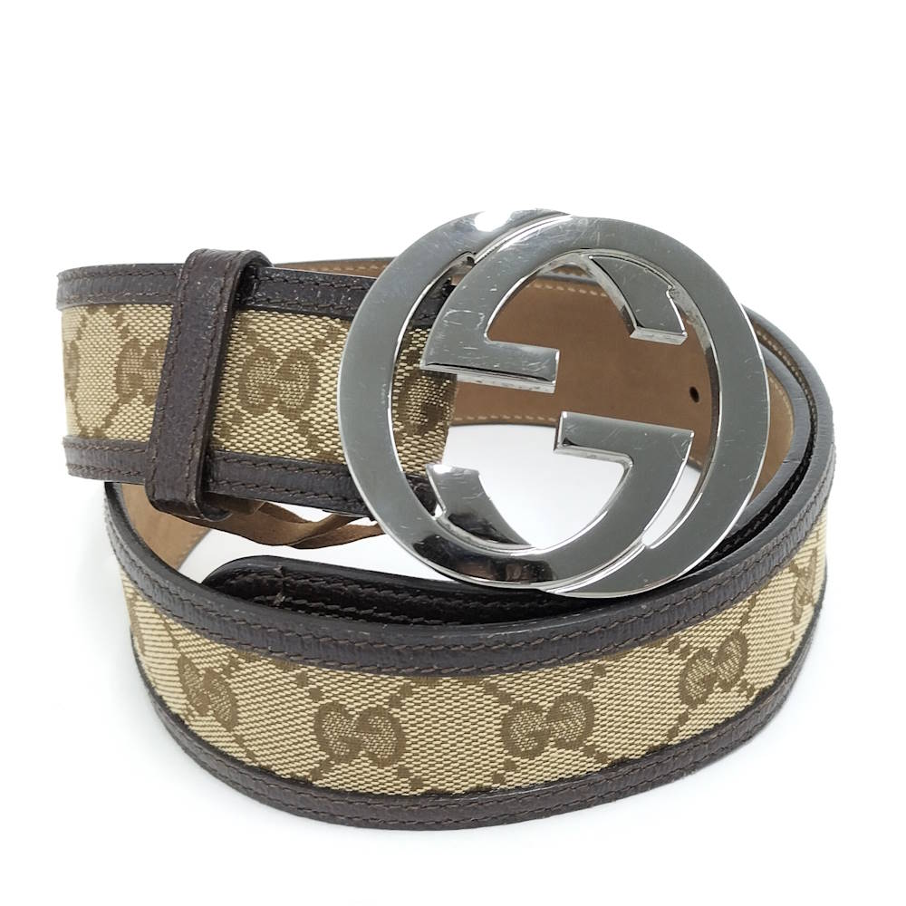 【中古】GUCCI インターロッキングG 胴締め GGスプリーム 114876