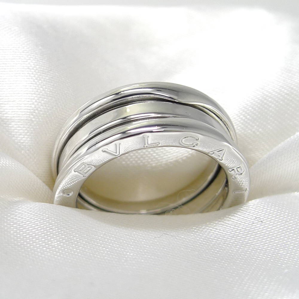 【中古】BVLGARI ビーゼロワン リング 750WG K18WG ホワイトゴールド 表記サイズ49 約7.3g