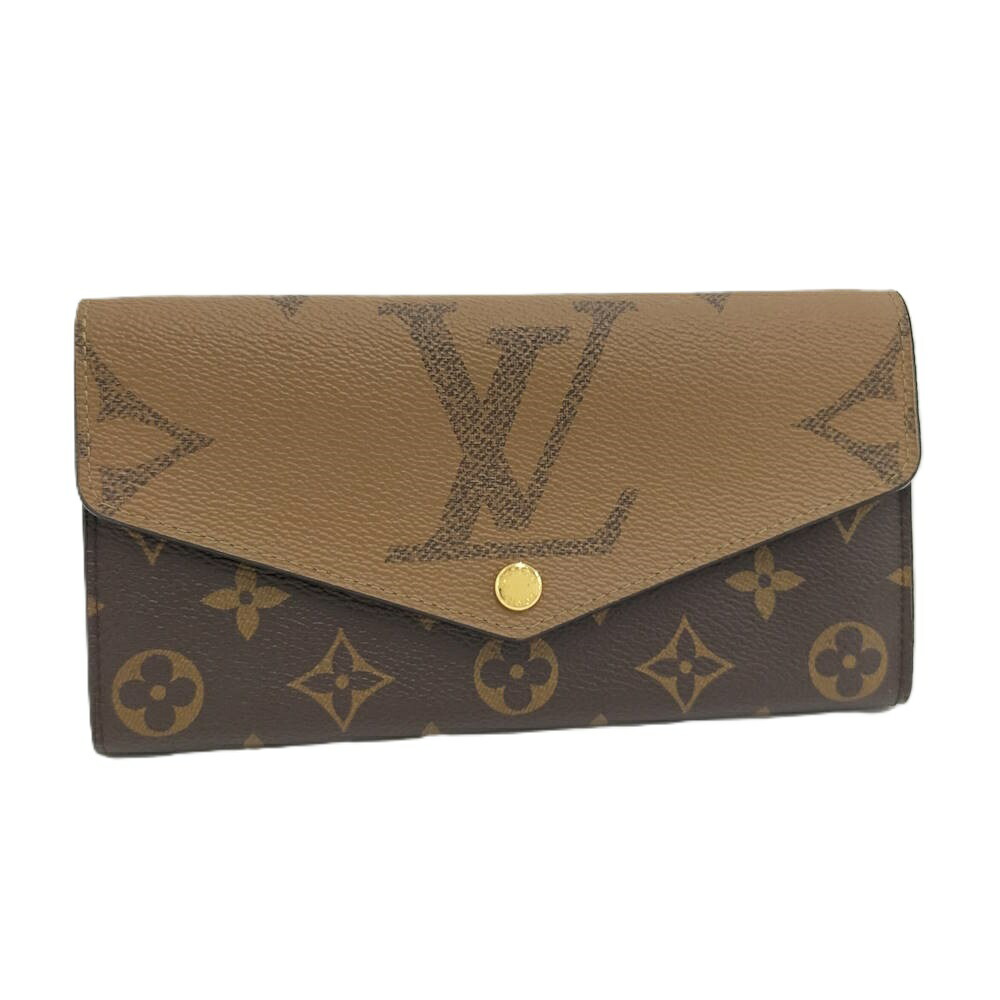 【中古】LOUIS VUITTON ポルトフォイユ サラ 二つ折り長財布 モノグラム ジャイアント リバース M80726