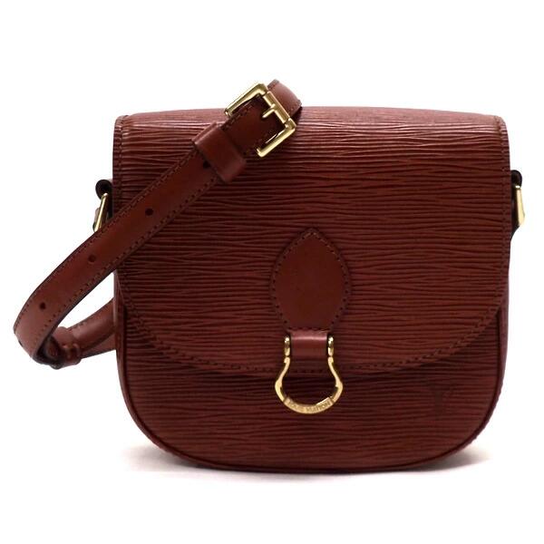 【中古】LOUIS VUITTON ミニサンクール ショルダーバッグ エピ レザー ケニアブラウン M52213 VI1902