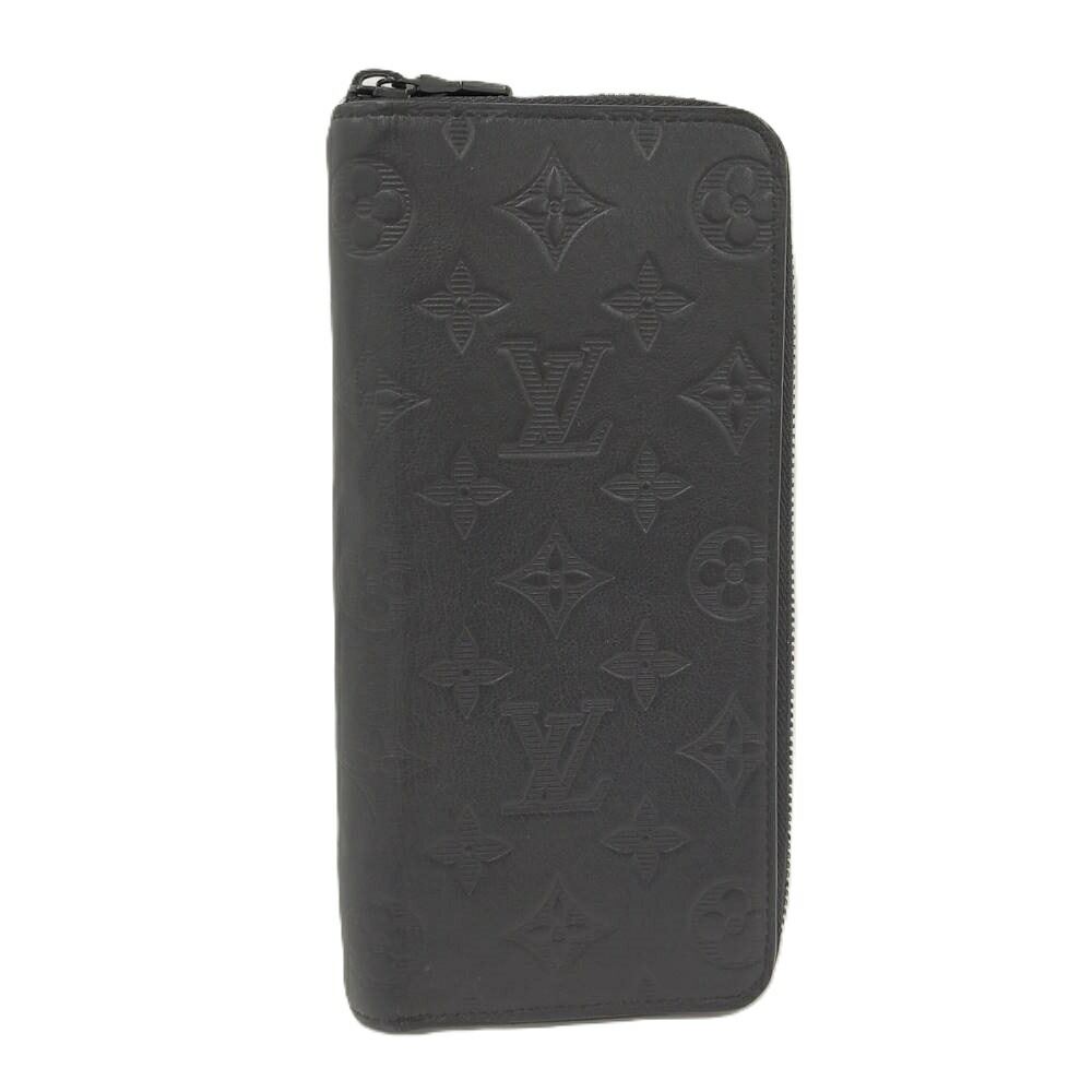 【中古】LOUIS VUITTON ジッピーウォレット ヴェルティカル ラウンドジッパー長紙入れ モノグラム 影ぼうし M62902