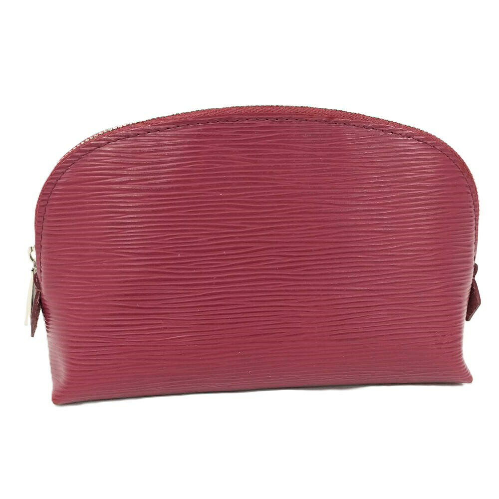 【中古】LOUIS VUITTON ポシェットコスメティックポーチ エピ 赤いこと M40641 SR3157