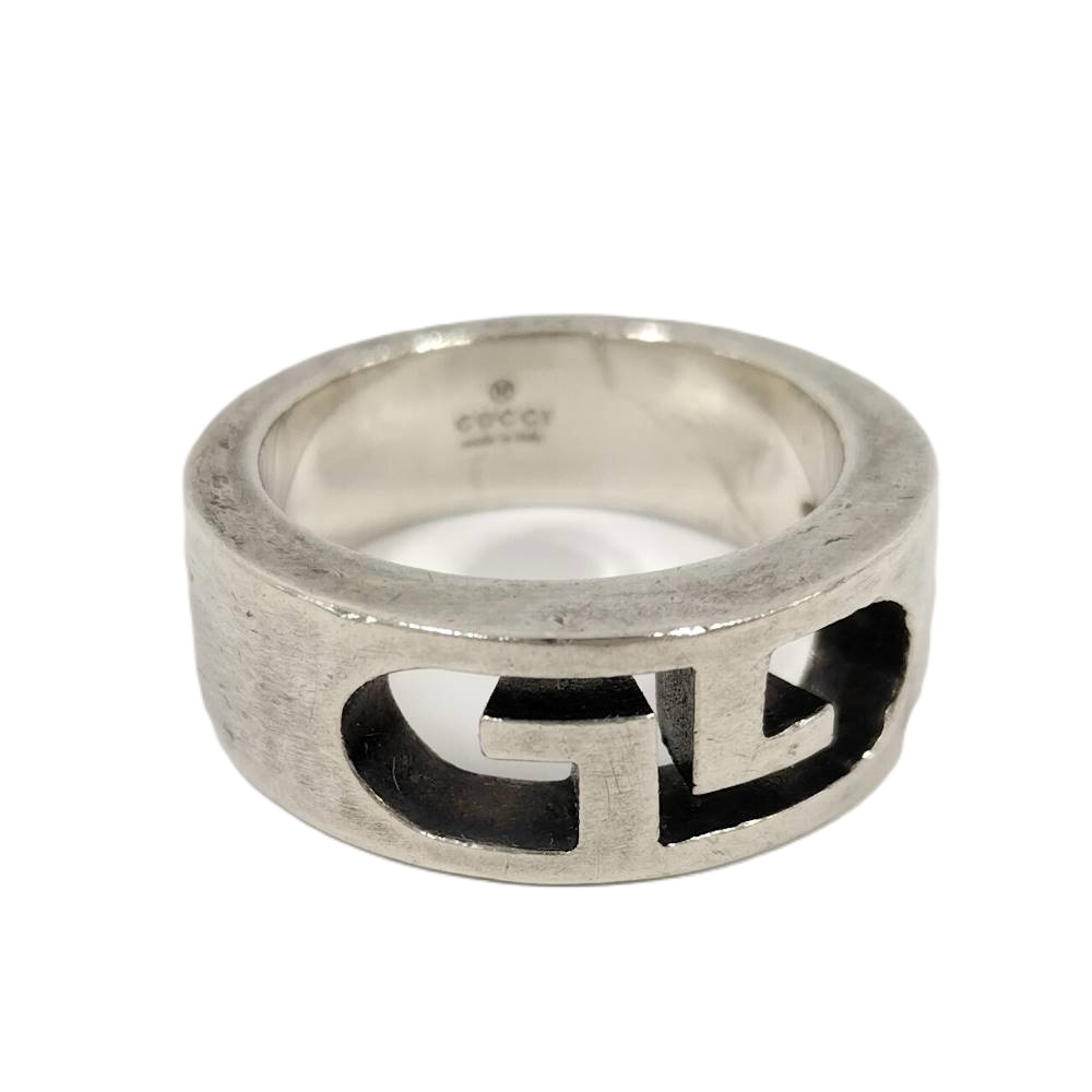【中古】GUCCI ダブルG リング 13号 SV925 シルバー