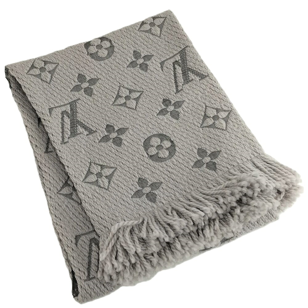 【中古】LOUIS VUITTON エシャルプ ロゴマニア マフラー モノグラム ウール シルク M74742｜JJcollection