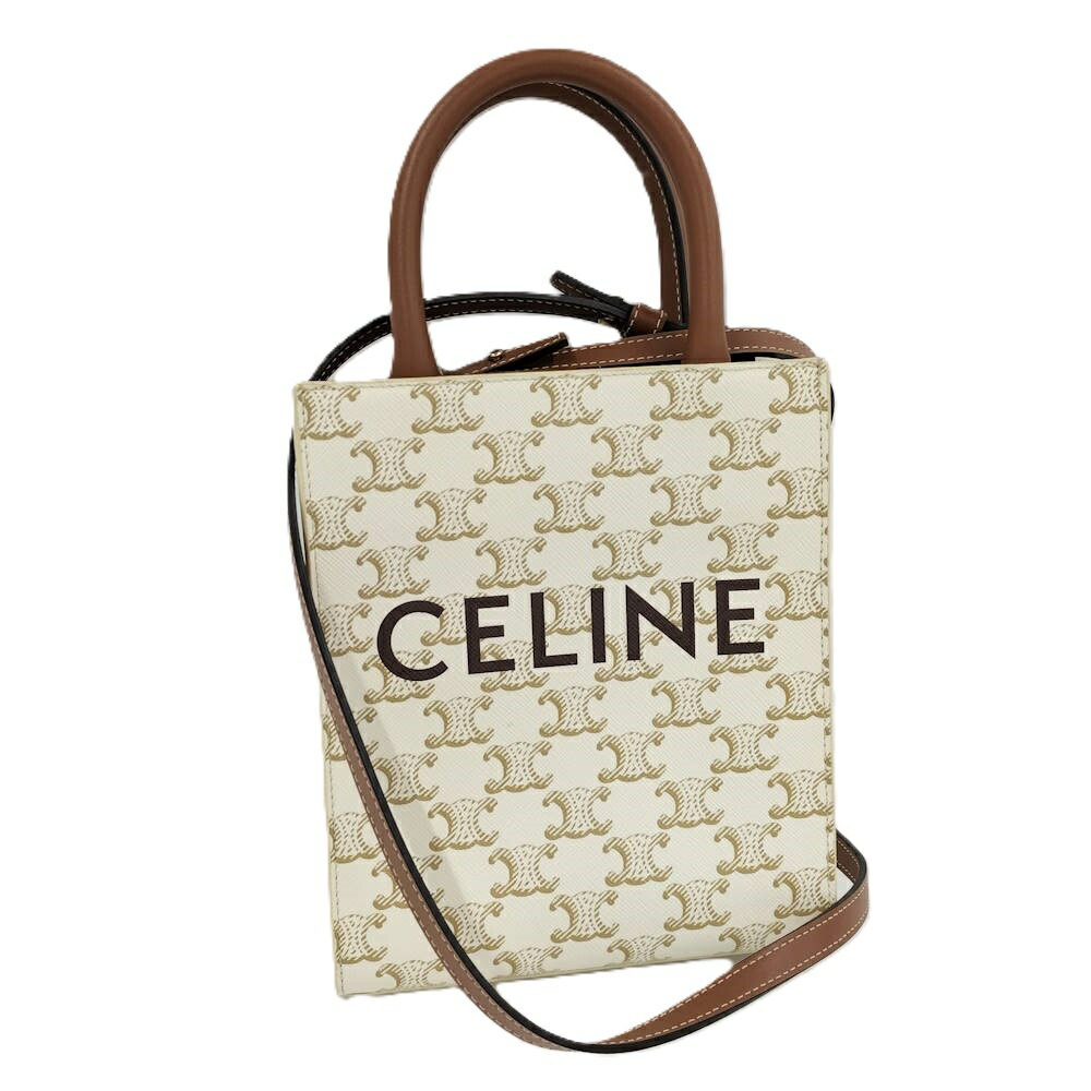 【中古】CELINE ミニ バーティカルカバ 2WAY御徒面子 PVC 皮膚軟化剤 194372