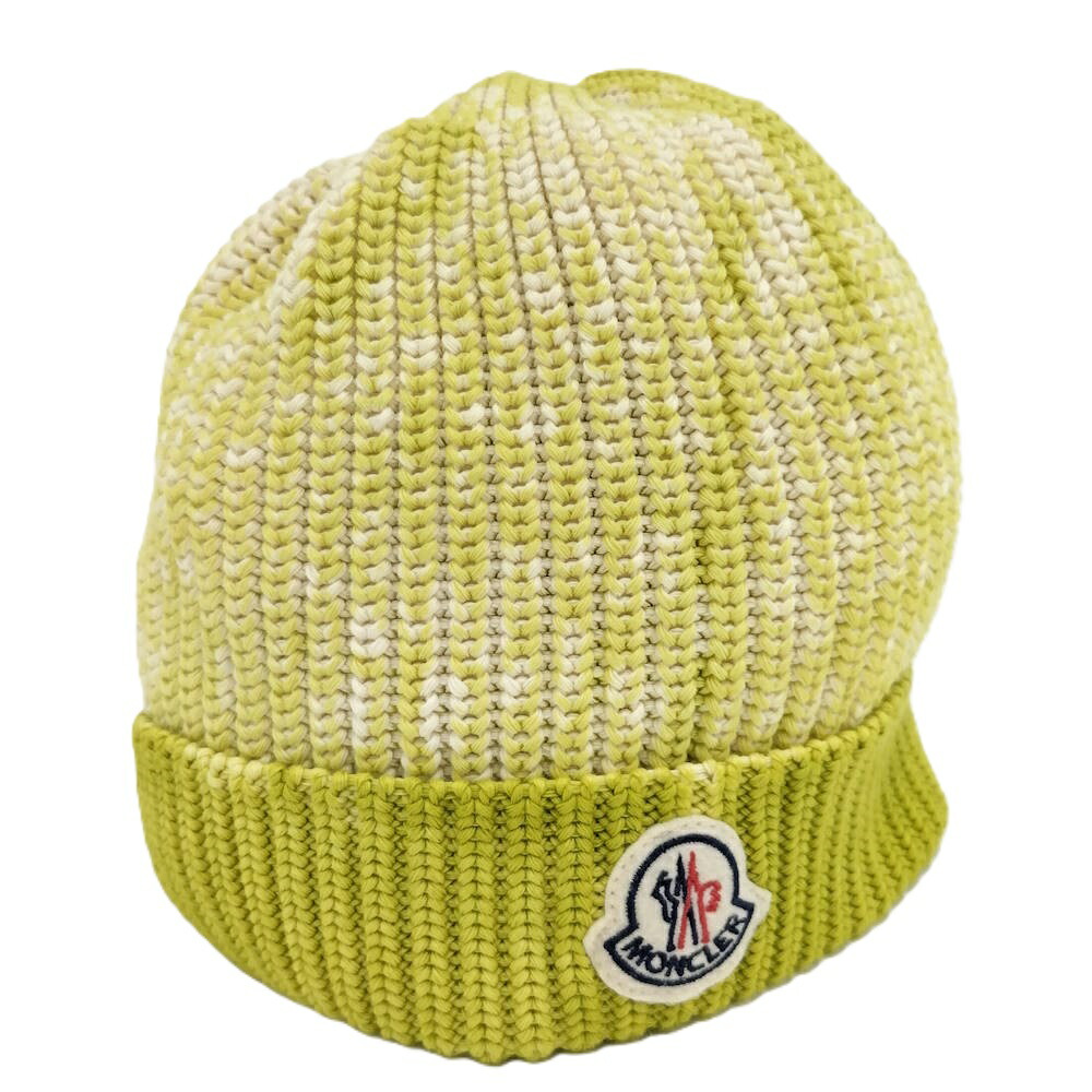 【中古】MONCLER 編み物旗がしら 編み物帽 綿織物