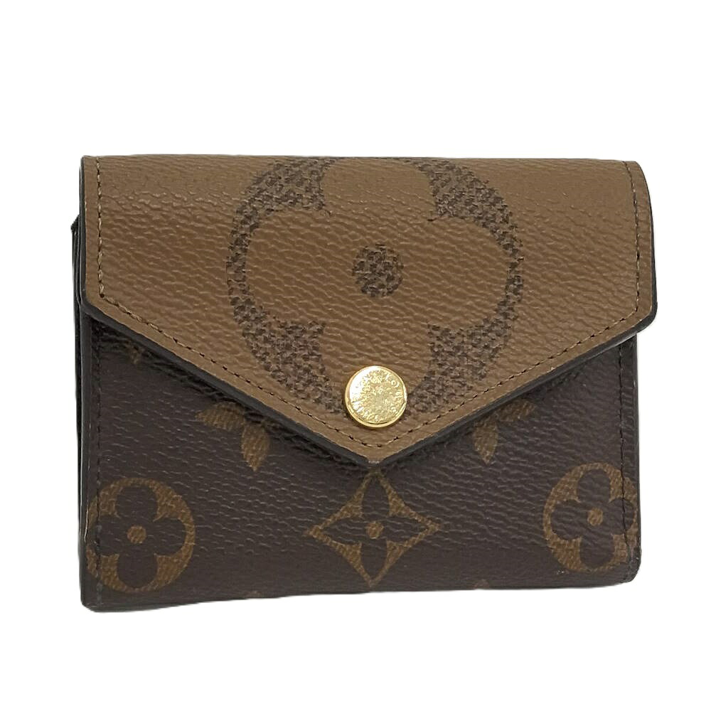 【中古】LOUIS VUITTON ポルトフォイユゾエ モノグラムリバース M80725 RFID｜JJcollection