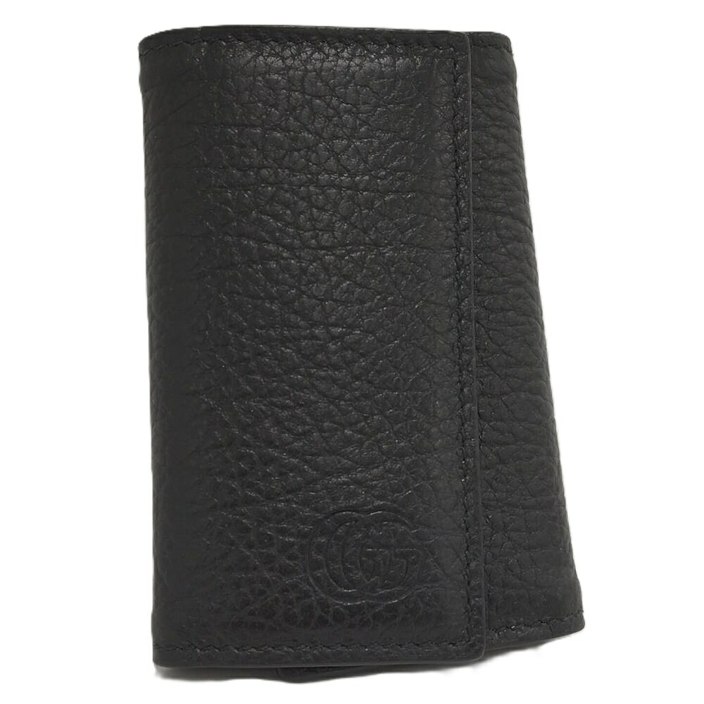 【中古】GUCCI 6連足懸かり入れもの なめし革 黒いこと×しろがね色金具 795336･0416