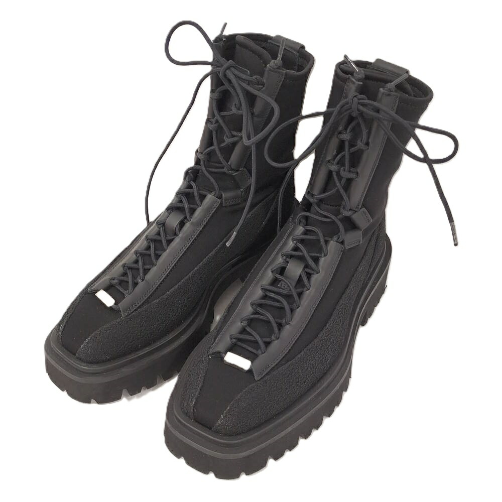 【中古】Salvatore Ferragamo アトランテ2 ブーツ ナイロン ブラック 5 1/2