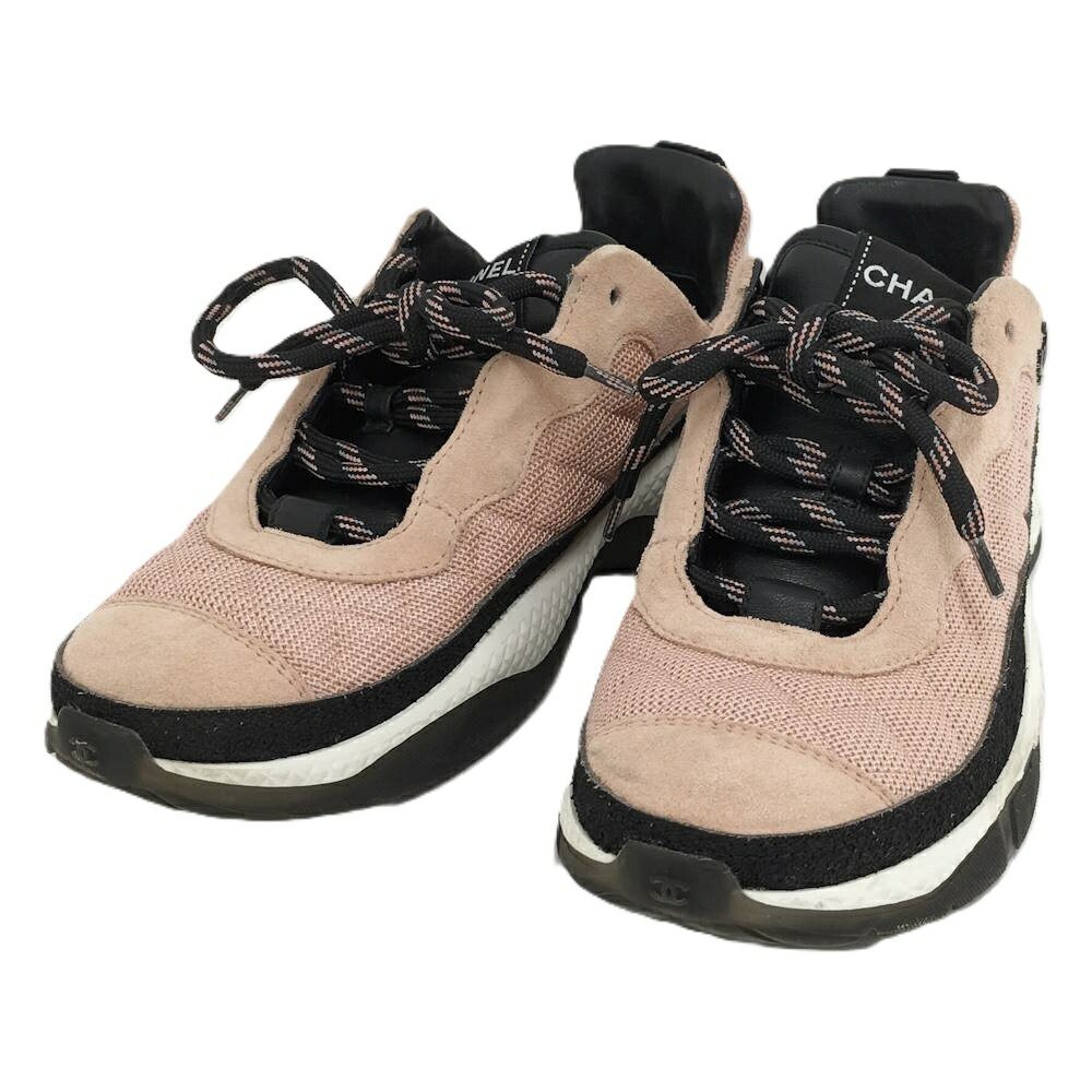 【中古】CHANEL スニーカー 靴 レディース ピンク 表記サイズ38 G38290