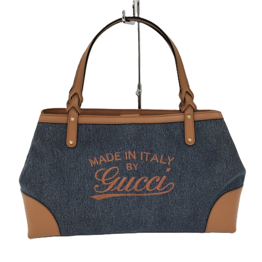 【中古】GUCCI クラフト トートバッグ グッチロゴ デニム 348715｜JJcollection