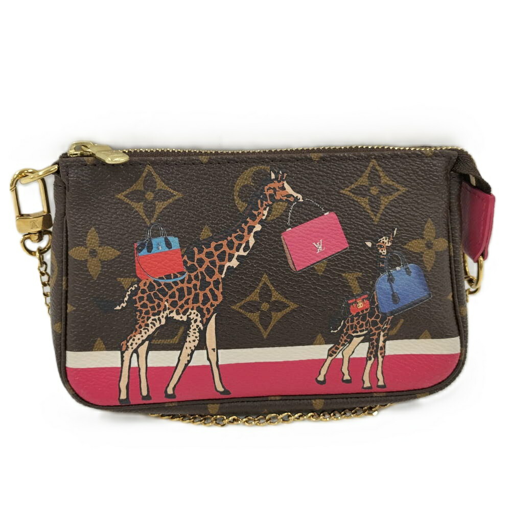 【中古】LOUIS VUITTON ミニポシェット アクセソワール 合切袋 モノグラム 麒麟 M62087
