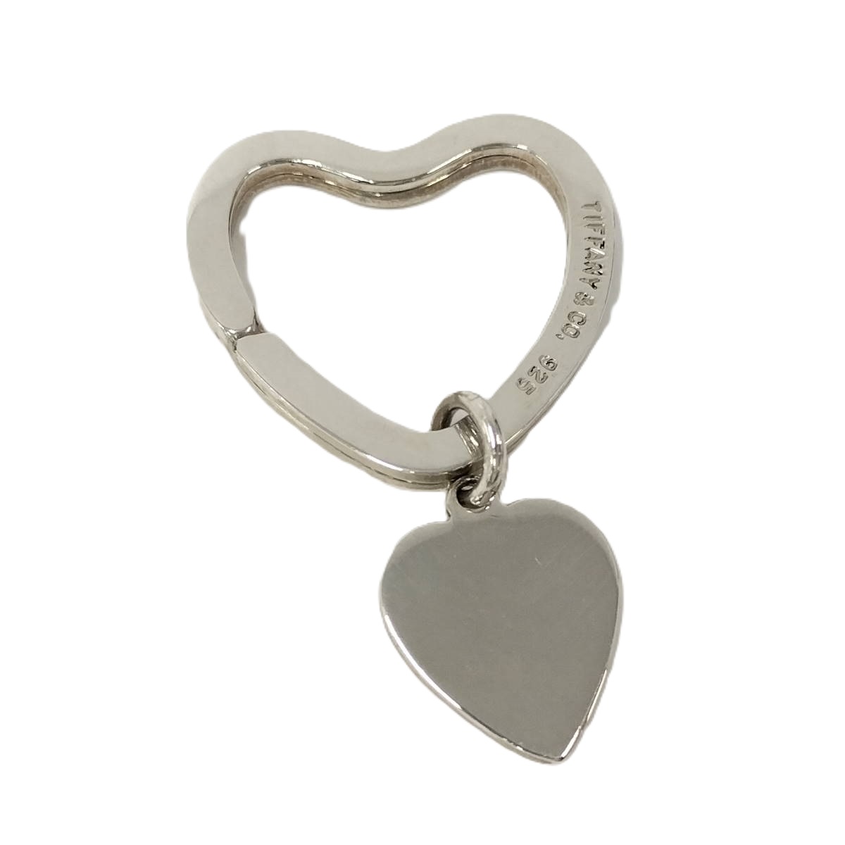 【中古】TIFFANY&Co. キーホルダー ハート シルバー SV925
