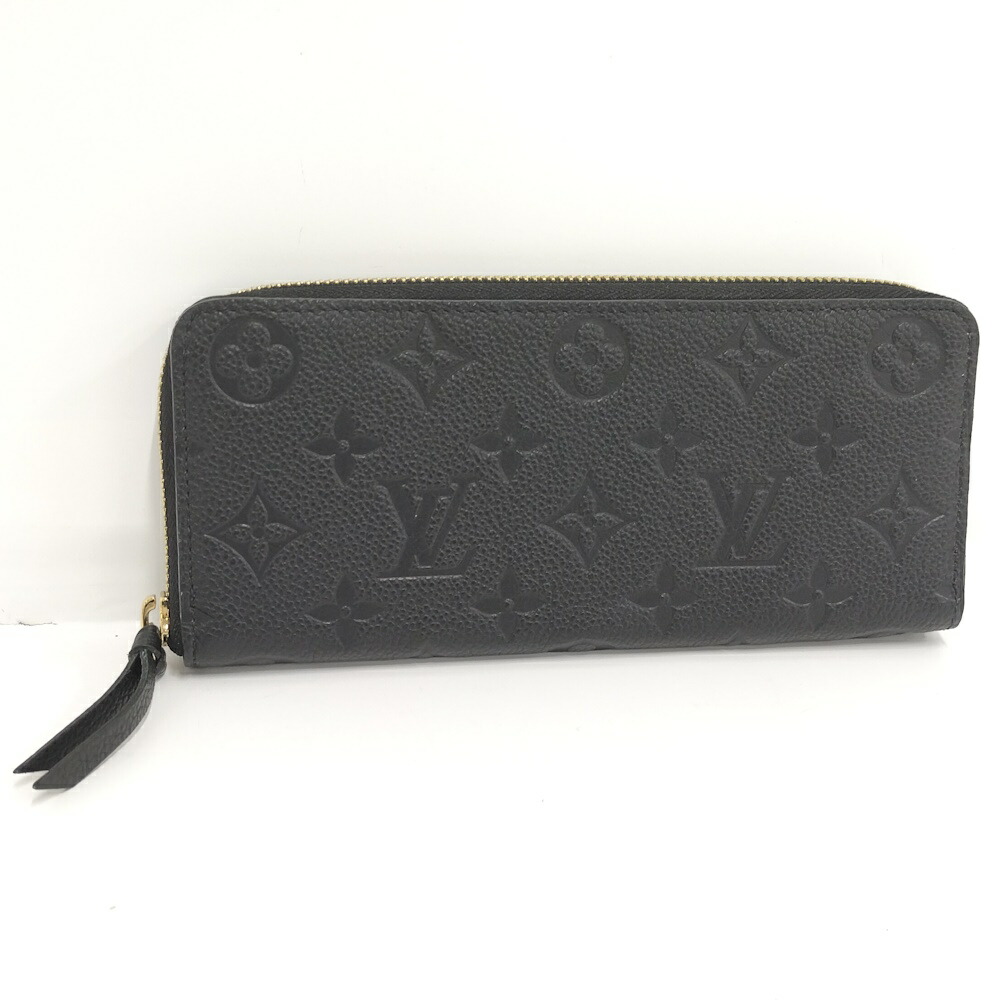 【中古】LOUIS VUITTON ポルトフォイユ・クレマンス モノグラムアンプラント M60171 RFID