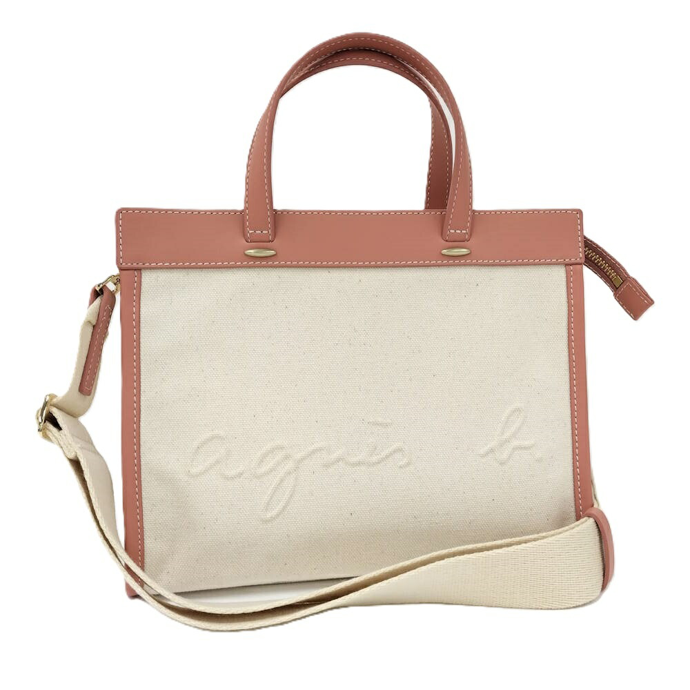 【中古】agnes b. 2WAY ミニトートバッグ キャンバス ボヤージュ 12,305円
