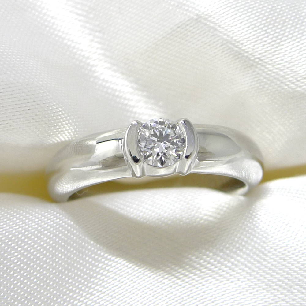 【中古】Tiffany＆Co. リング Pt950 プラチナ ダイヤモンド 約9号 約7.2g
