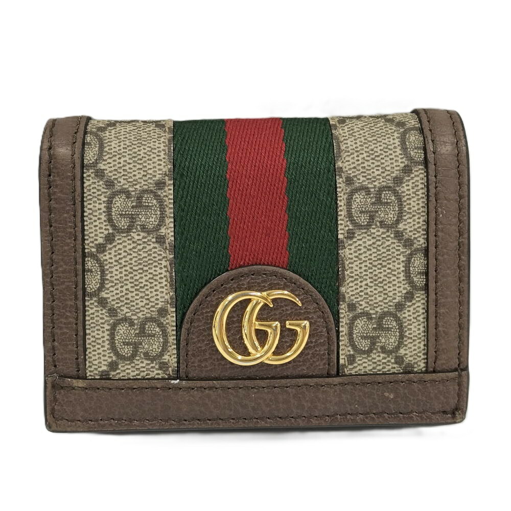 【中古】GUCCI コンパクトウォレット オフィディア 523155
