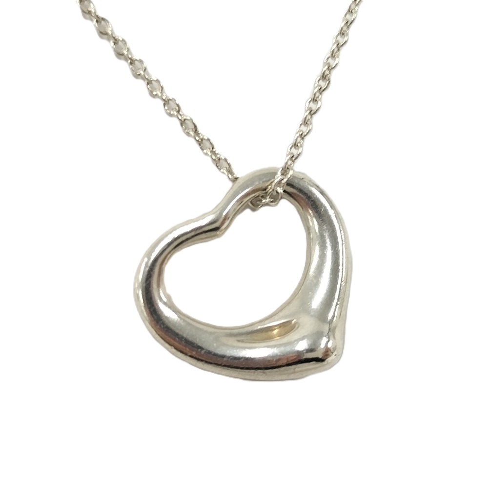 【中古】TIFFANY&Co. オープンハート ネックレス SV925 3.2g